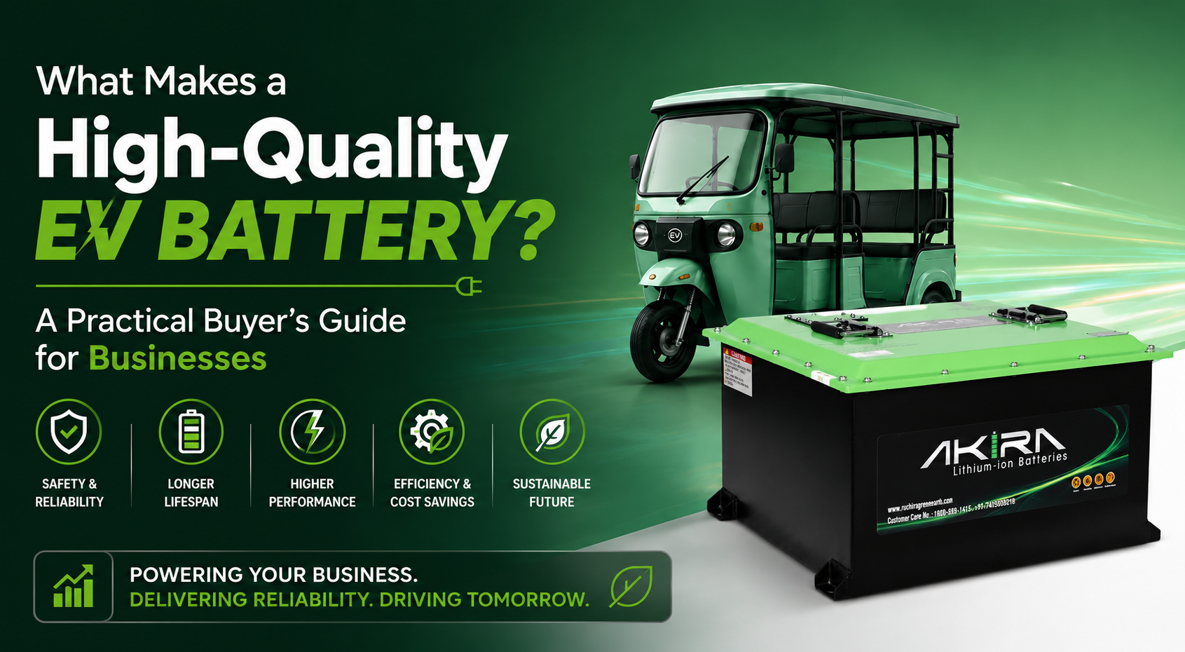 What Makes a High-Quality EV Battery? A Practical Buyer’s Guide for Businesses